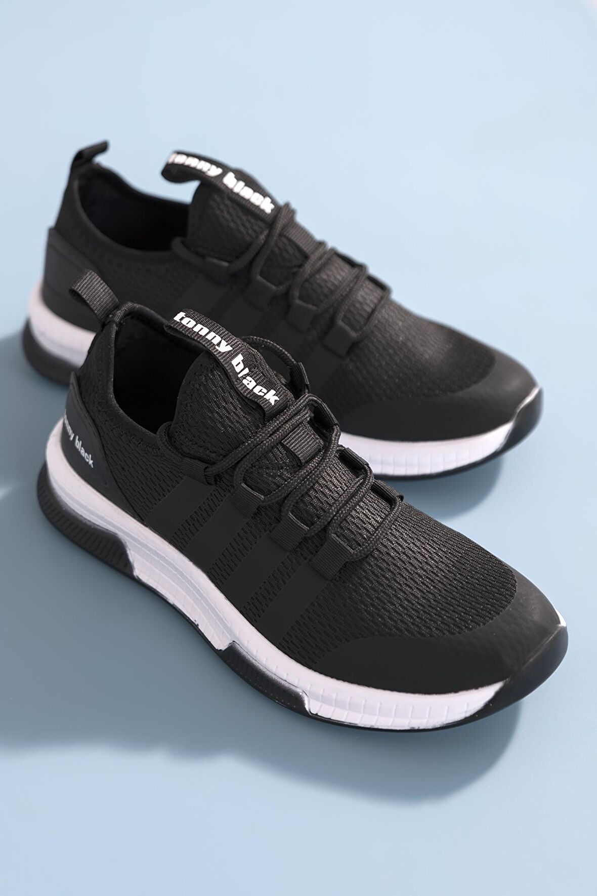 Tonny Black Siyah Beyaz Unisex Spor Ayakkabı Tbqnt Siyah Beyaz-38