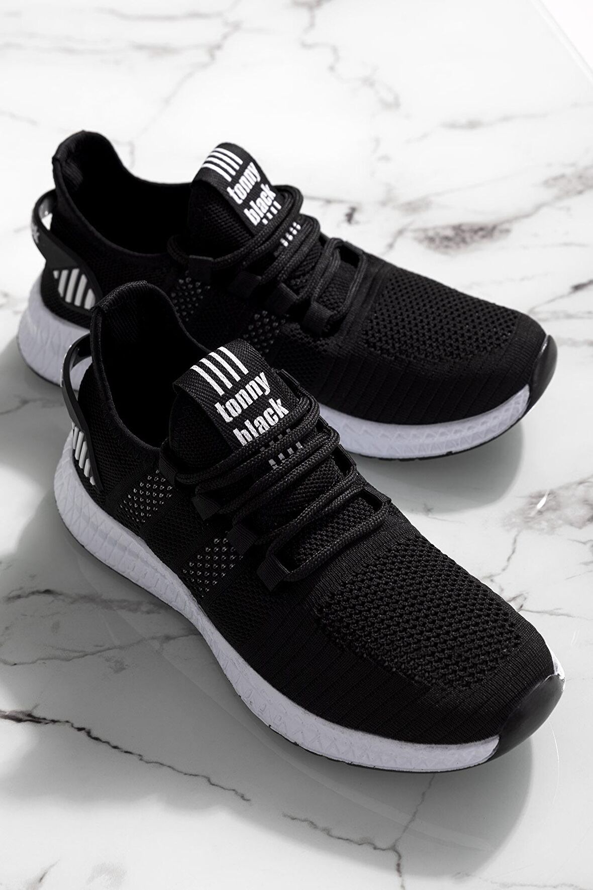 Tonny Black Siyah Beyaz Unisex Spor Ayakkabı Tbıdl Siyah Beyaz-36
