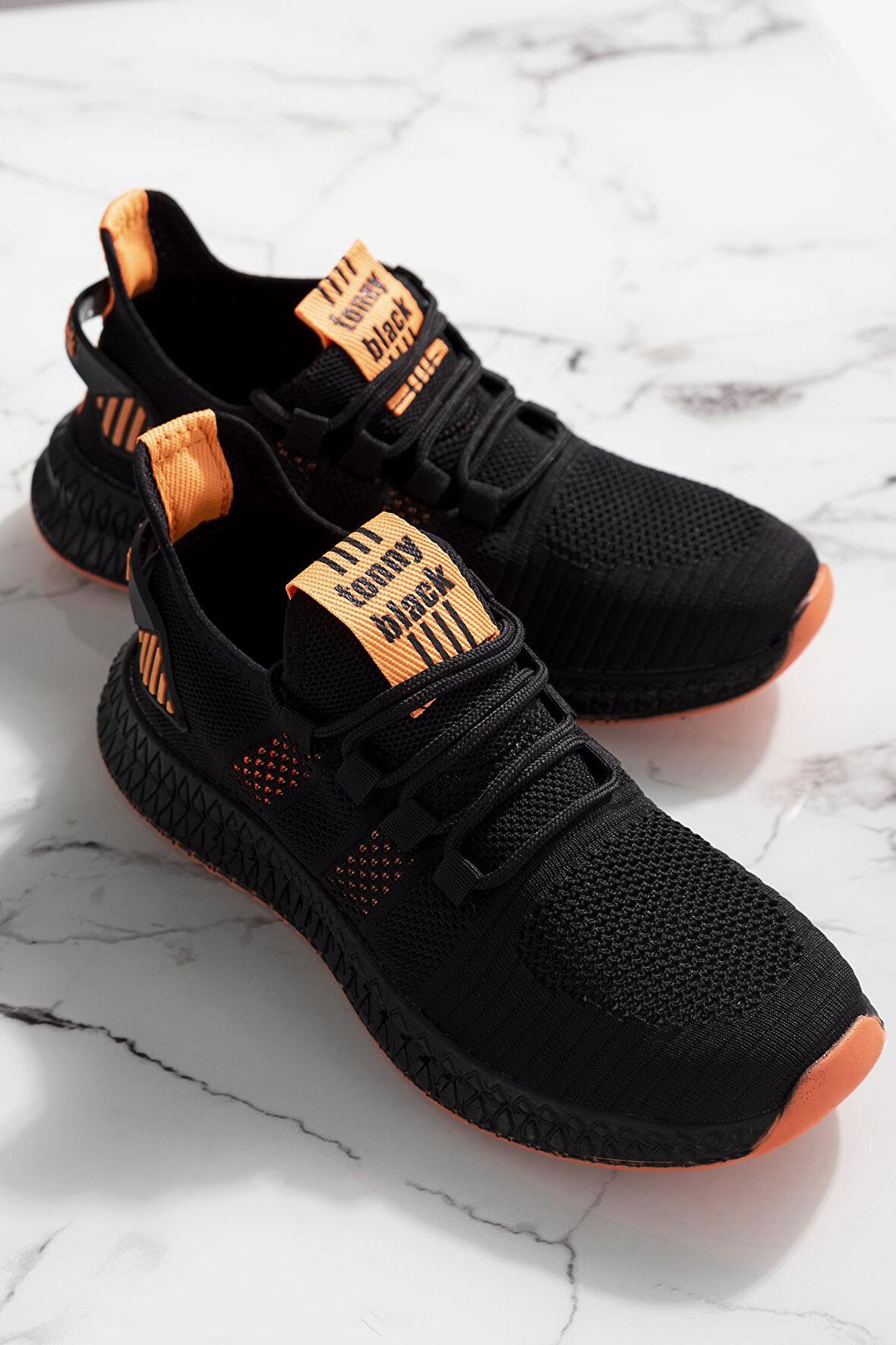Tonny Black Siyah Turuncu Unisex Spor Ayakkabı Tbıdl Siyah Turuncu-42