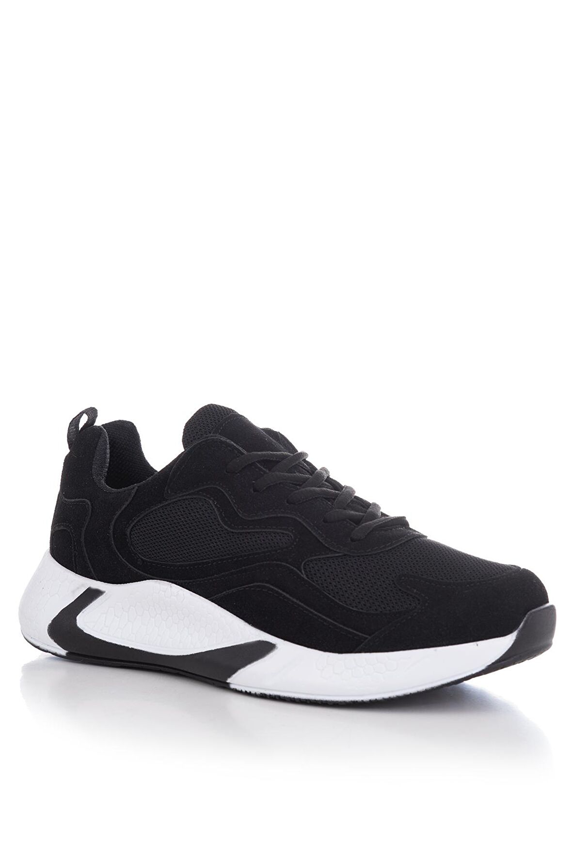 Tonny Black Siyah Beyaz Unisex Spor Ayakkabı V2901 Siyah Beyaz-37