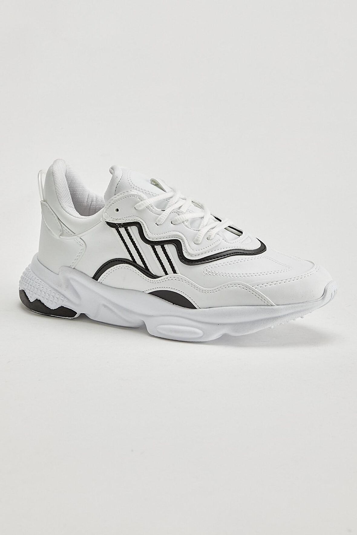 Tonny Black Beyaz Siyah Unisex Spor Ayakkabı Tb248  Beyaz Siyah-41