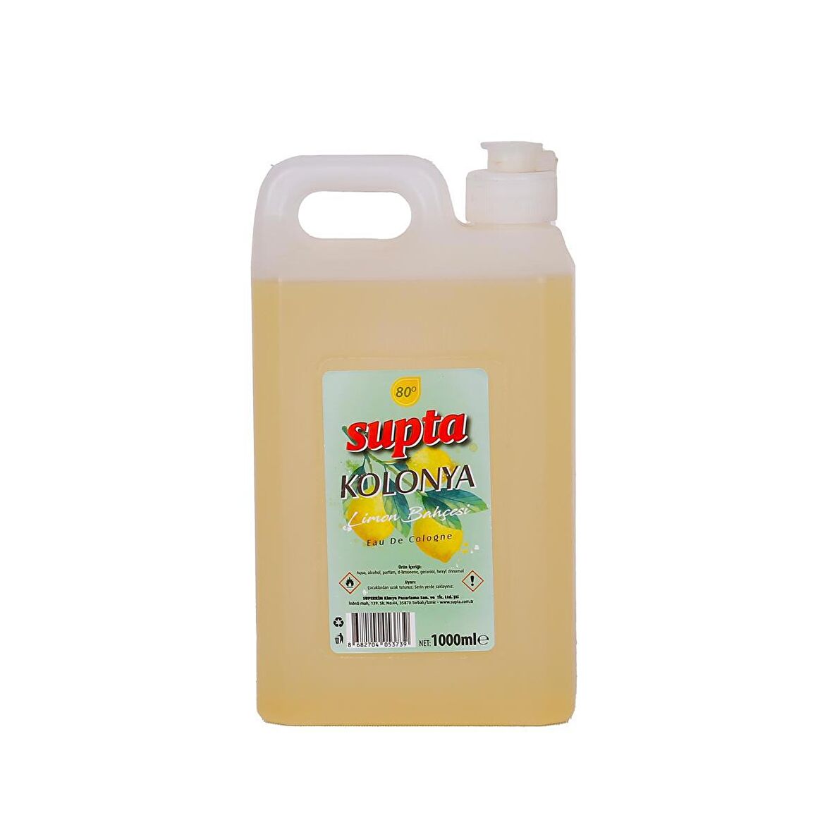 Supta 80 Derece Limon Kolonyası 1 LT