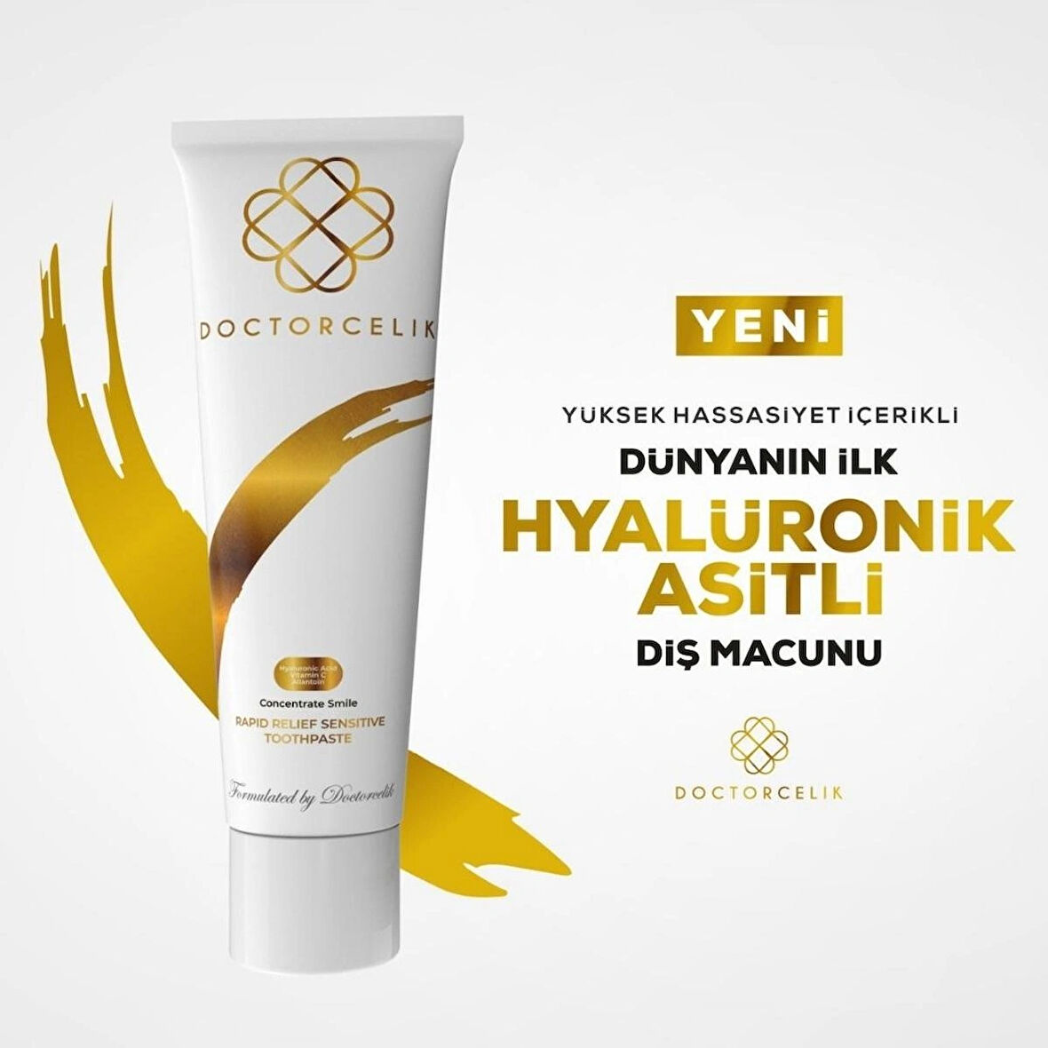 Doctorcelik Concentrate Smile Diş Macunu - Hyaluronic Acid Vitamin C - 100 ml