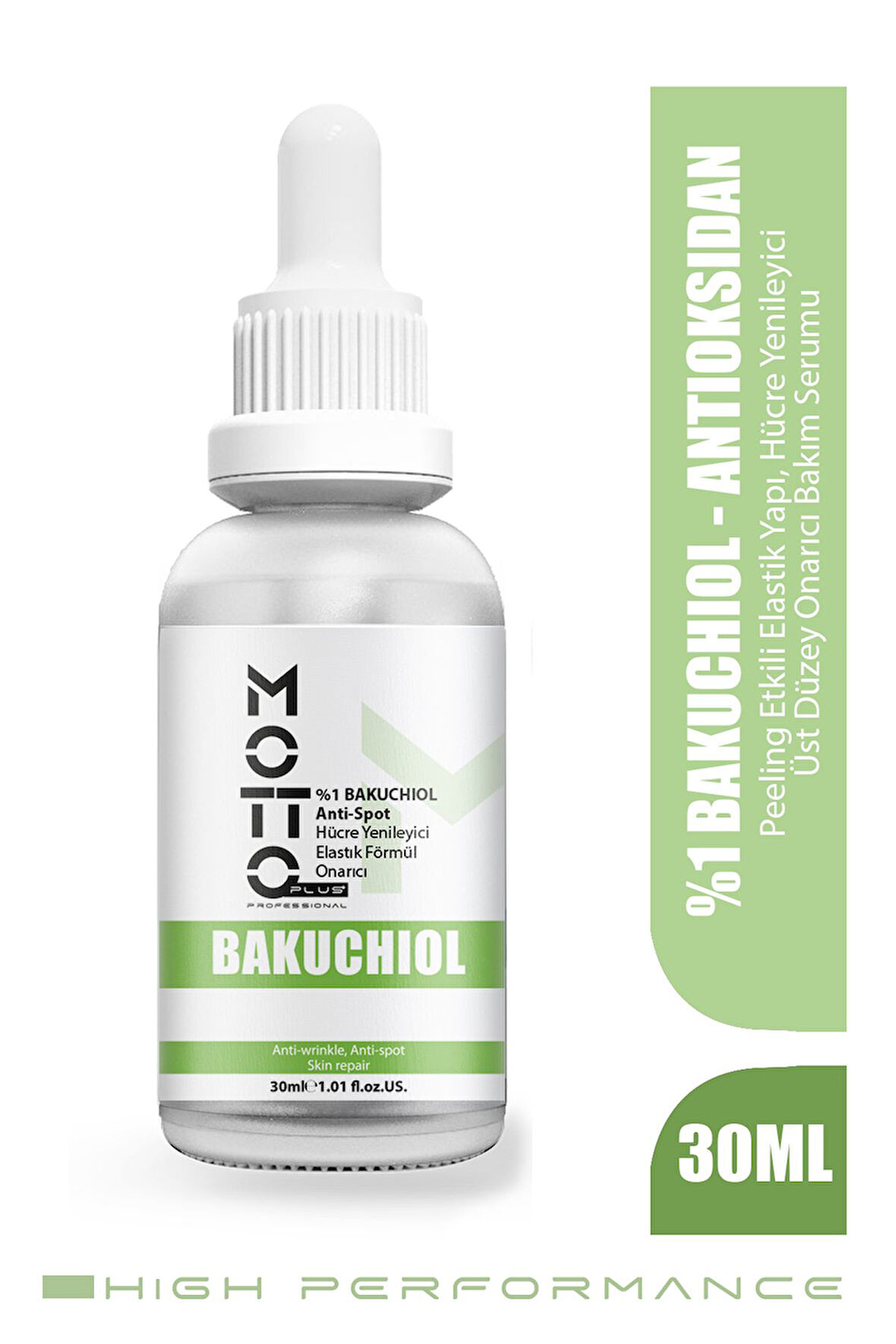 Motto Plus Professional %1 BAKUCHIOL Elastik Formül Üst Düzey Peeling Onarıcı Bakım Serumu 30ml