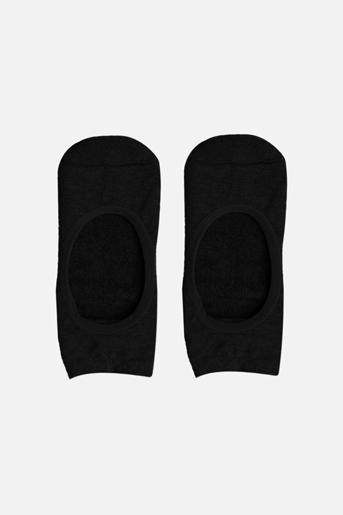 Mısırlı Kadın Kaydırmaz 2 Çift Siyah Pilates ve Yoga Çorabı - M-2209-S