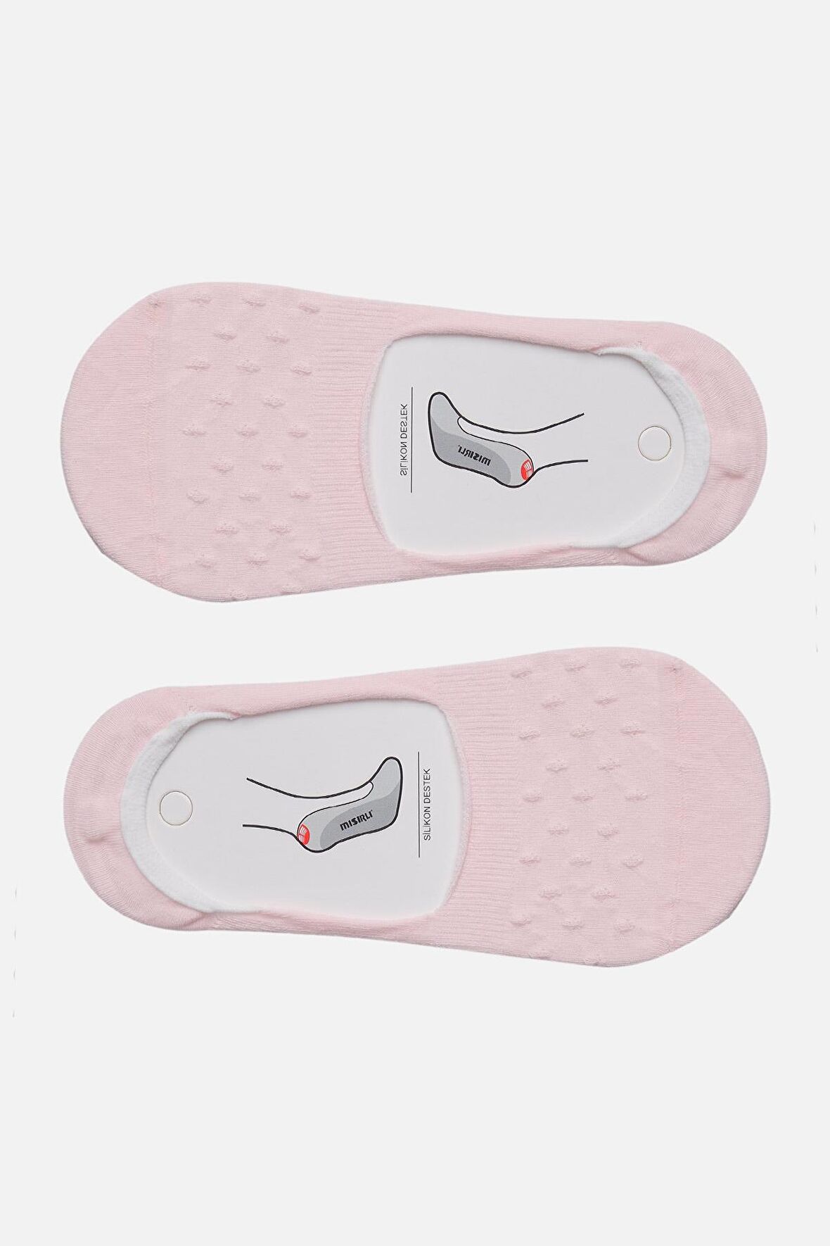 Mısırlı Kadın Pamuklu Tekli Pembe Çetik Çorap - M-70300-P