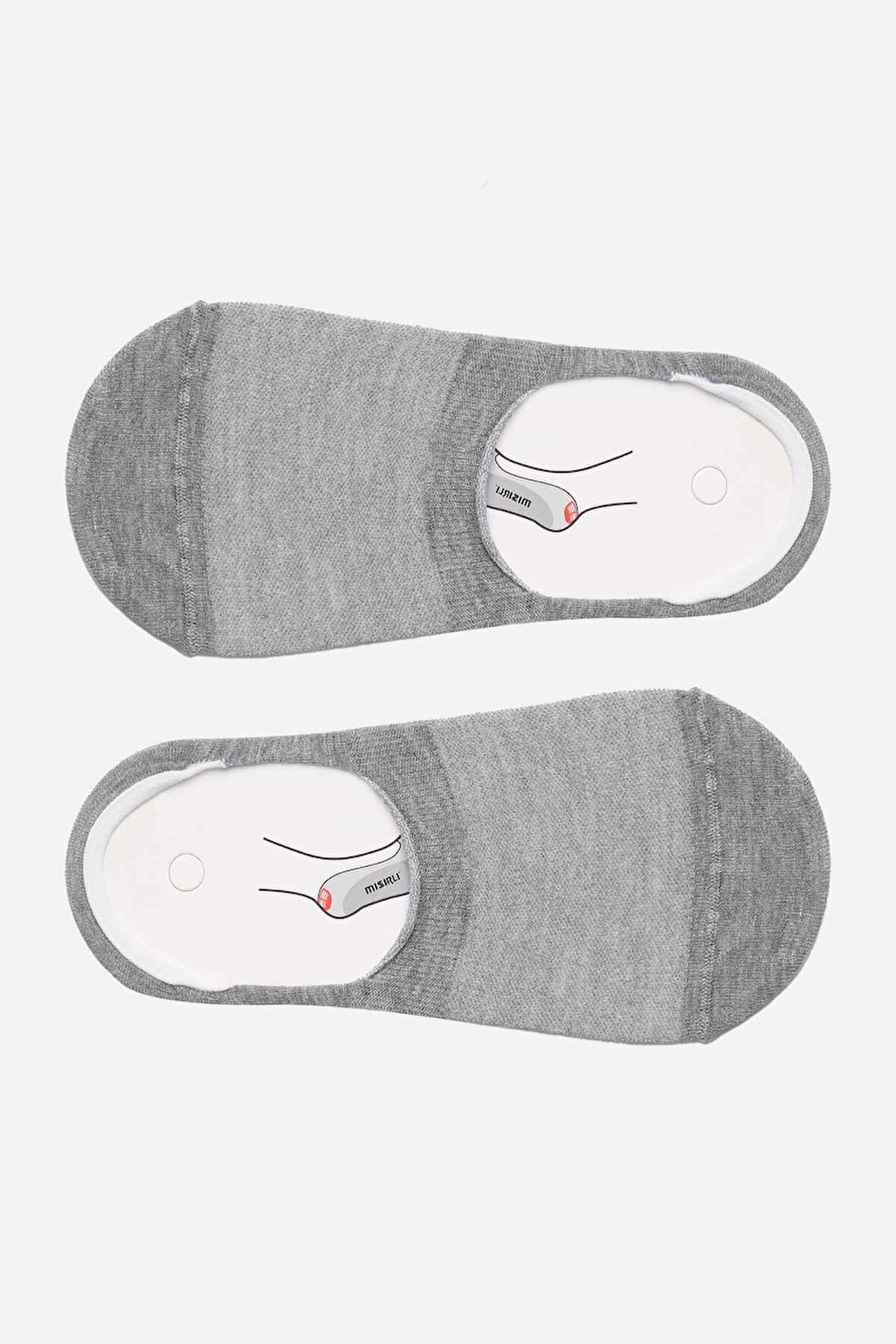 Mısırlı Kadın Modal Tekli Gri Yazlık Babet Çorap