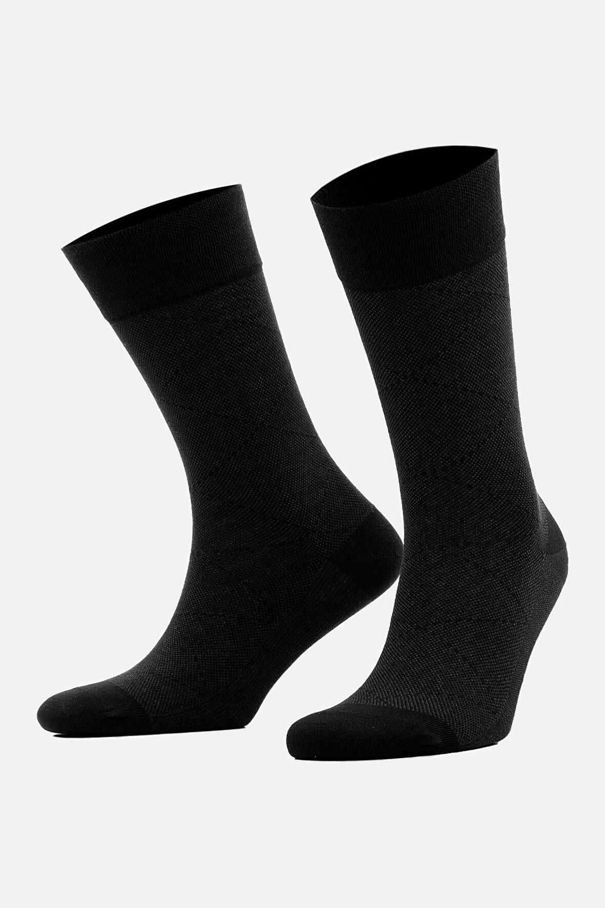 Mısırlı Erkek Modal Siyah Soket Çorap - M-61052-S