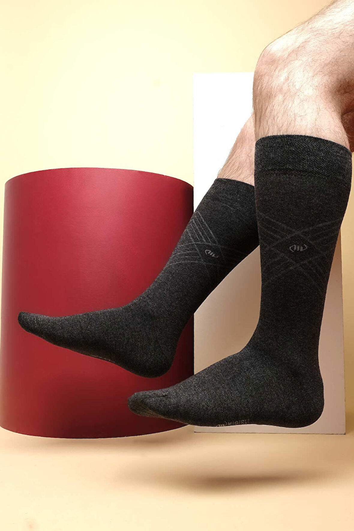 Mısırlı Erkek Modal Tekli Antrasit Soket Çorap