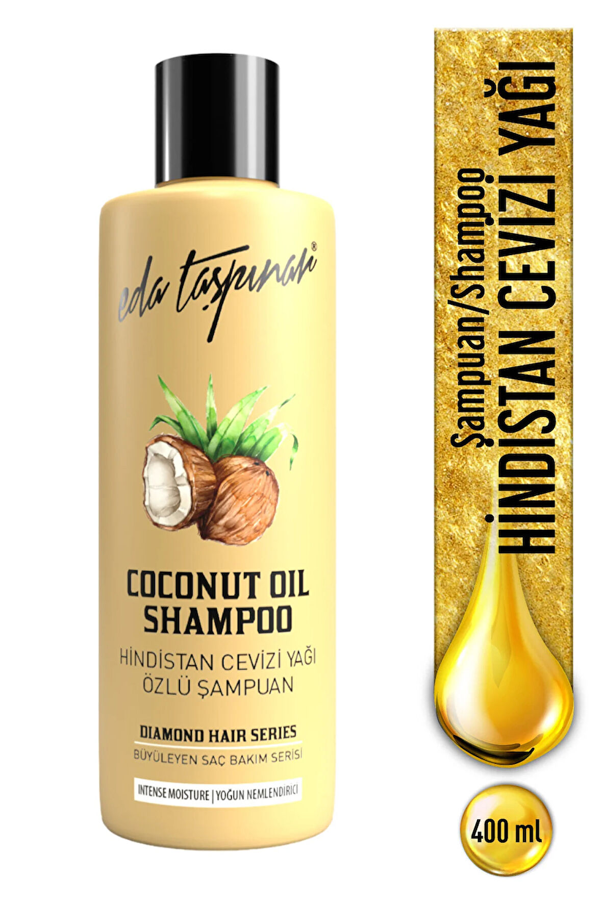 Eda Taşpınar Coconut Oil Hindistan Cevizi Şampuanı Yoğun Nemlendirici - 400 ML