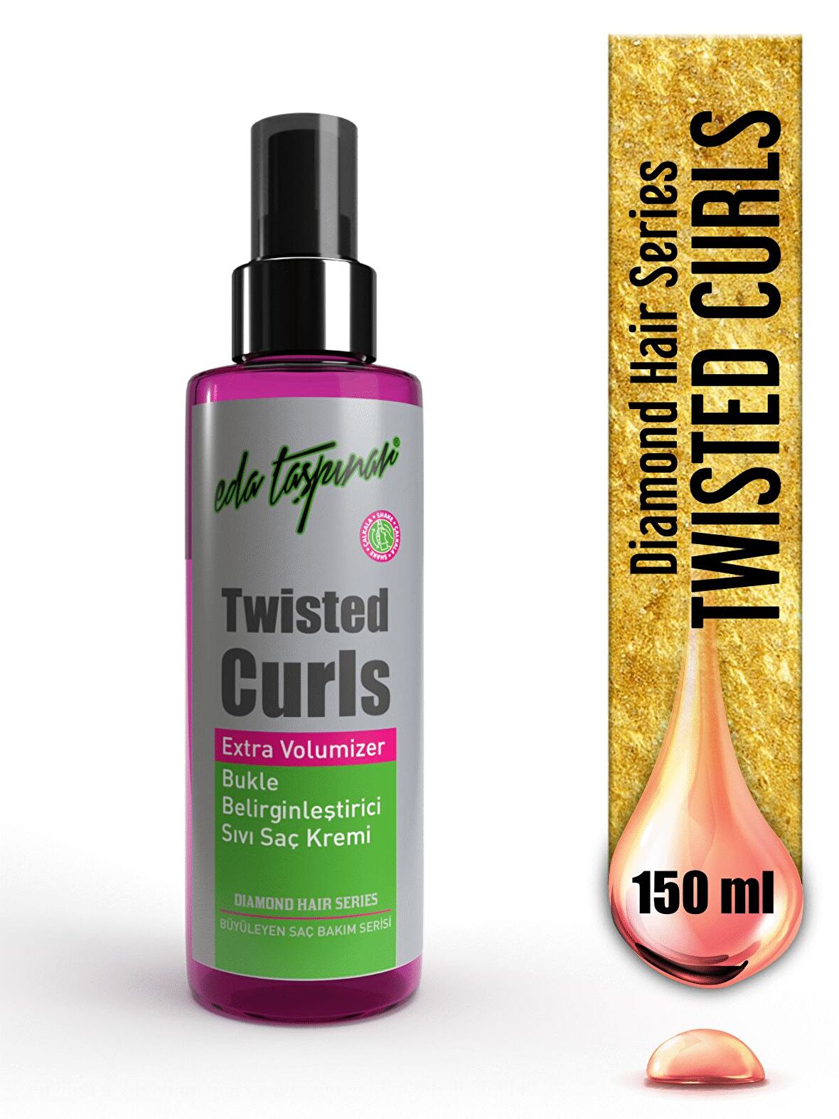 Eda Taşpınar Twisted Curls Bukle Belirginleştirici Sıvı Saç Bakım Kremi - 150 ML (EGX80)