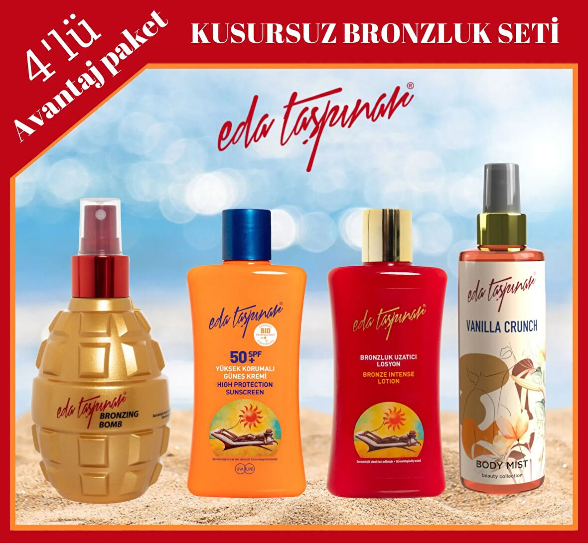 Eda Taşpinar 800 ml Güneş Set