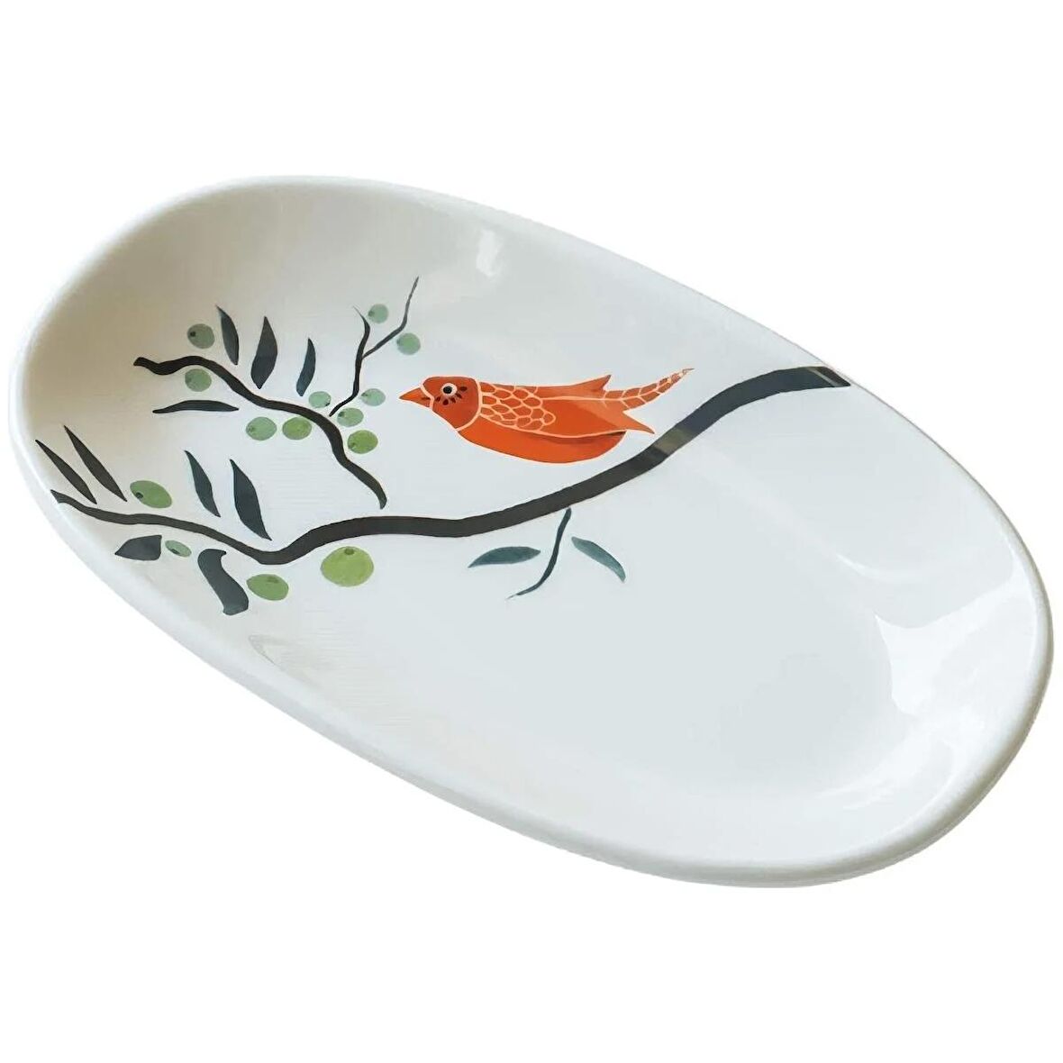 Anason İşleri Kuşkondu, Oval Meze Tabağı 19 cm