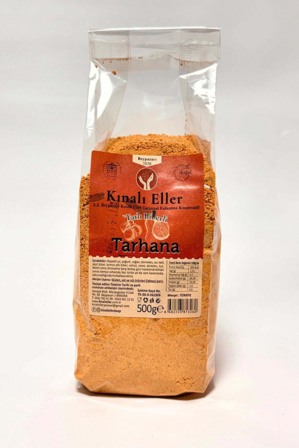 Kınalı Eller Kadın Kooperatifi Beypazarı Kırmızı Biberli Tarhana Çorba 500gr.