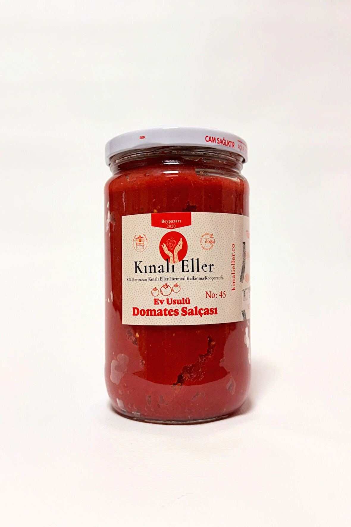 Kınalı Eller Kadın Kooperatifi Beypazarı Ev Usulü Doğal Domates Salçası 700gr