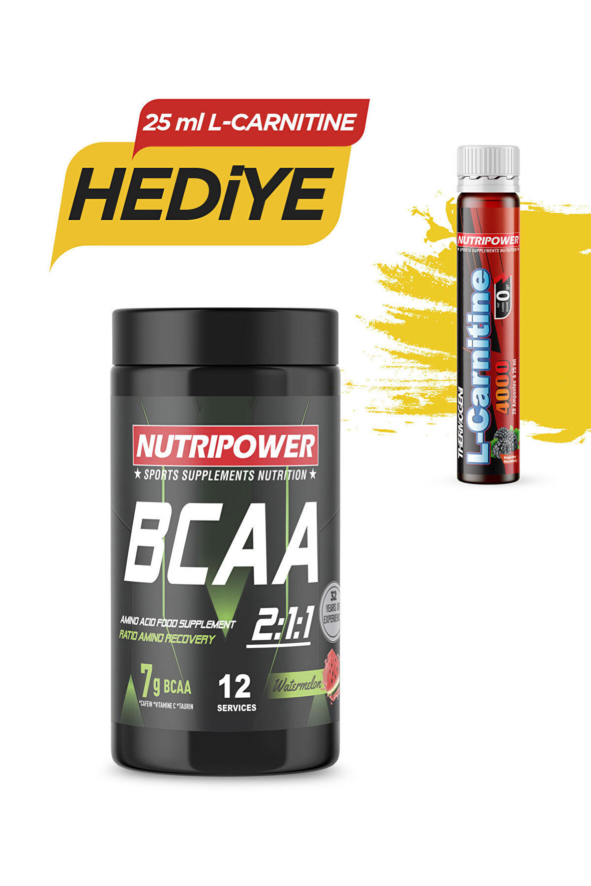 Nutripower BCAA 2:1:1 Karpuz Aromalı 120g