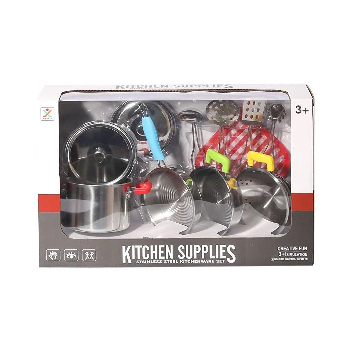 988-C25 Metal Tencere Seti Mutfak Eşyaları -Canem Oyuncak