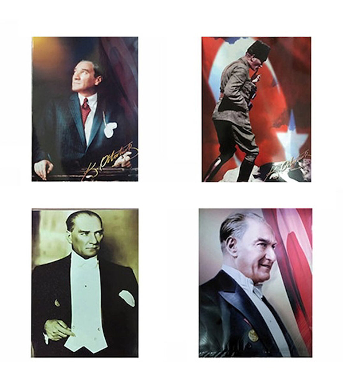 Atatürk Posteri 35X50cm Karışık - 3 adet