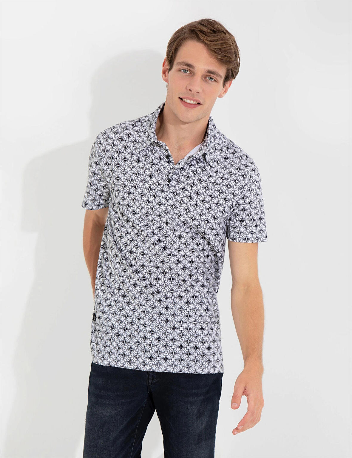 Siyah Slim Fit Polo Yaka T-shirt