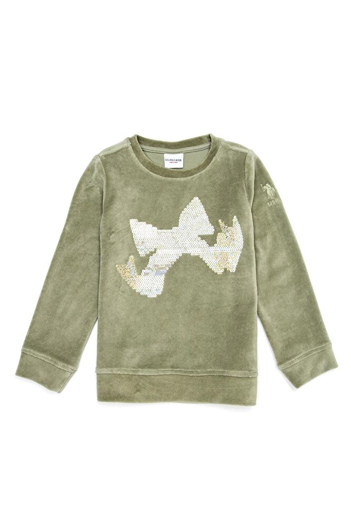 Yeşil Kız Çocuk Sweatshirt