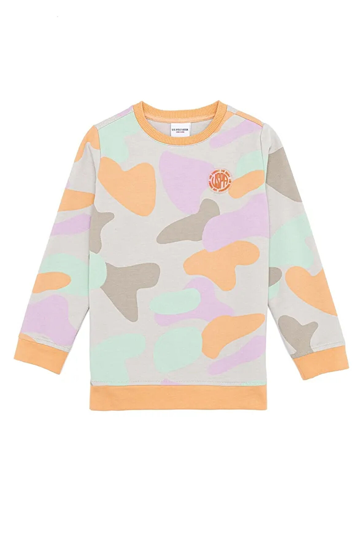 Kız Çocuk Taş Bisiklet Yaka Sweatshirt