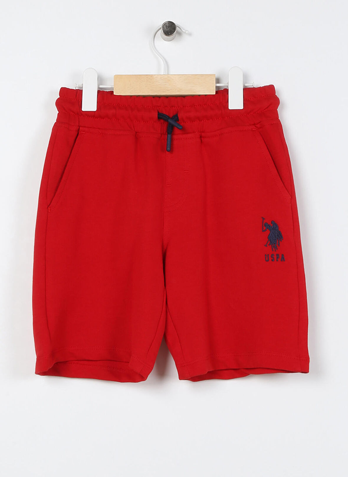 U.S. Polo Assn. Kırmızı Erkek Çocuk Kısa Düz Şort PAREIY023