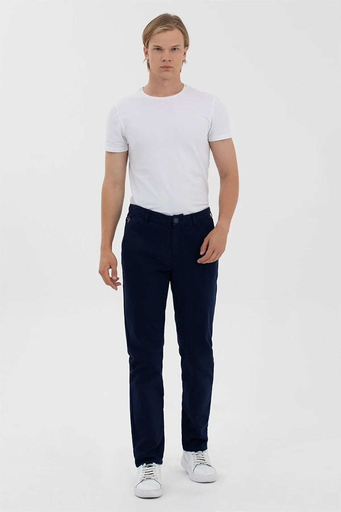 . Erkek Pamuklu Pantolon 1600639 Lacivert