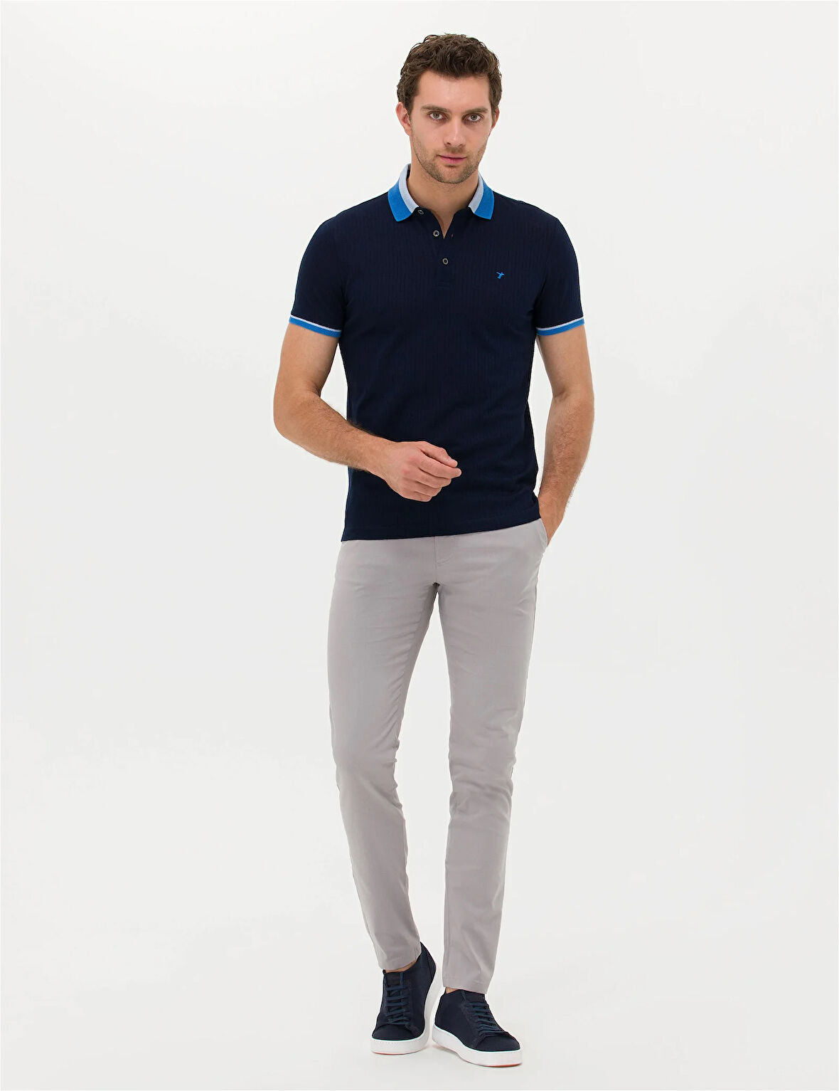 Erkek Carrot Fit Kanvas Pantolon-Taş | 33