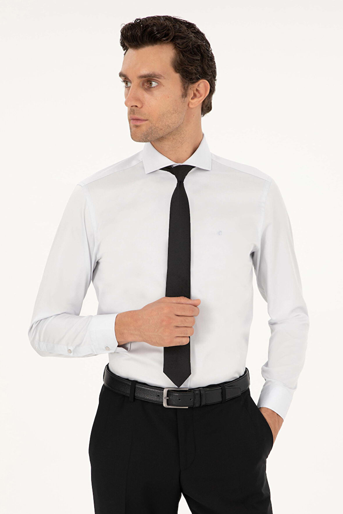 Erkek Slim Fit Basic Gömlek - Beyaz | 42