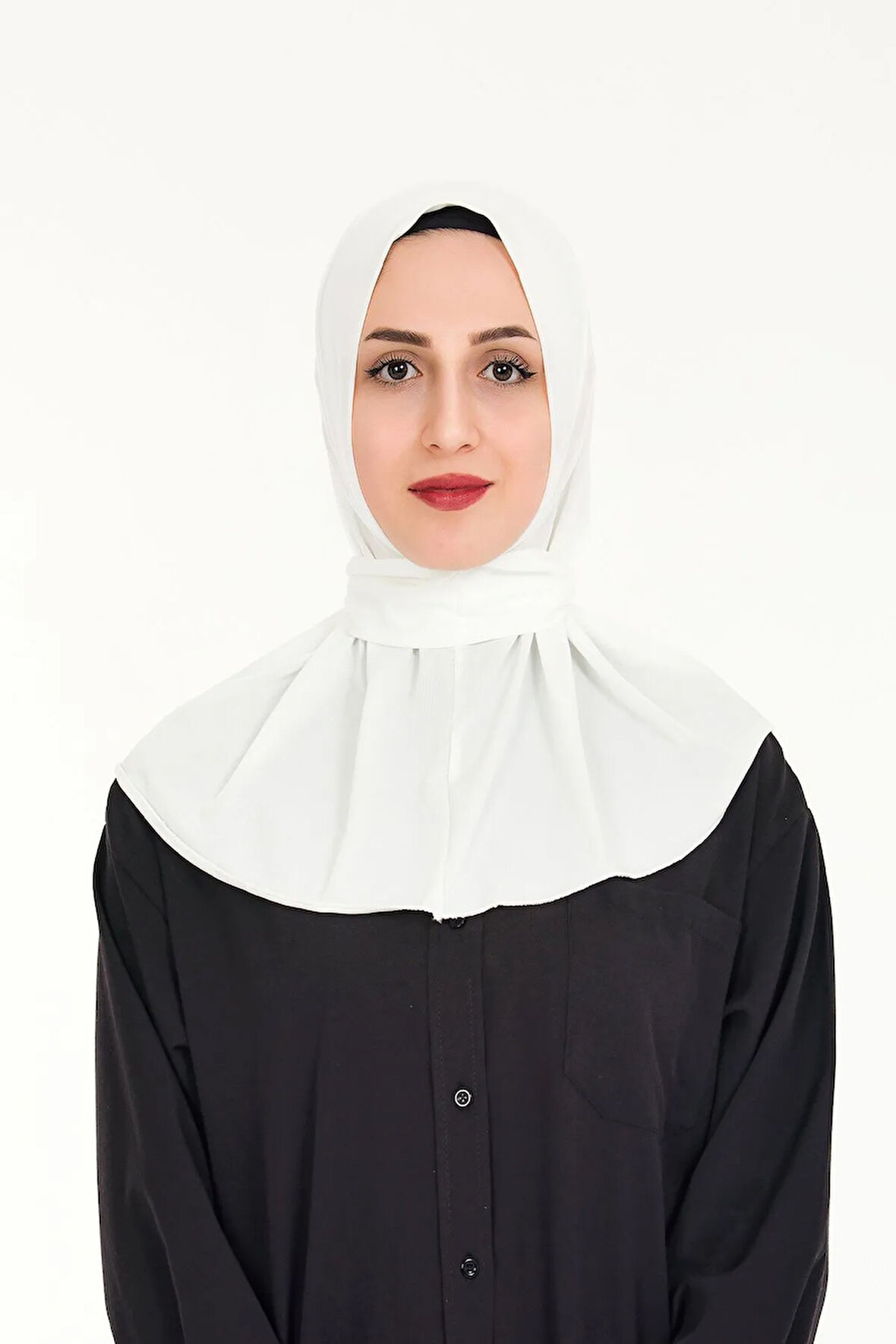 Kadın Tesettür Hazır Çıtçıtlı Hijab Bone Şal