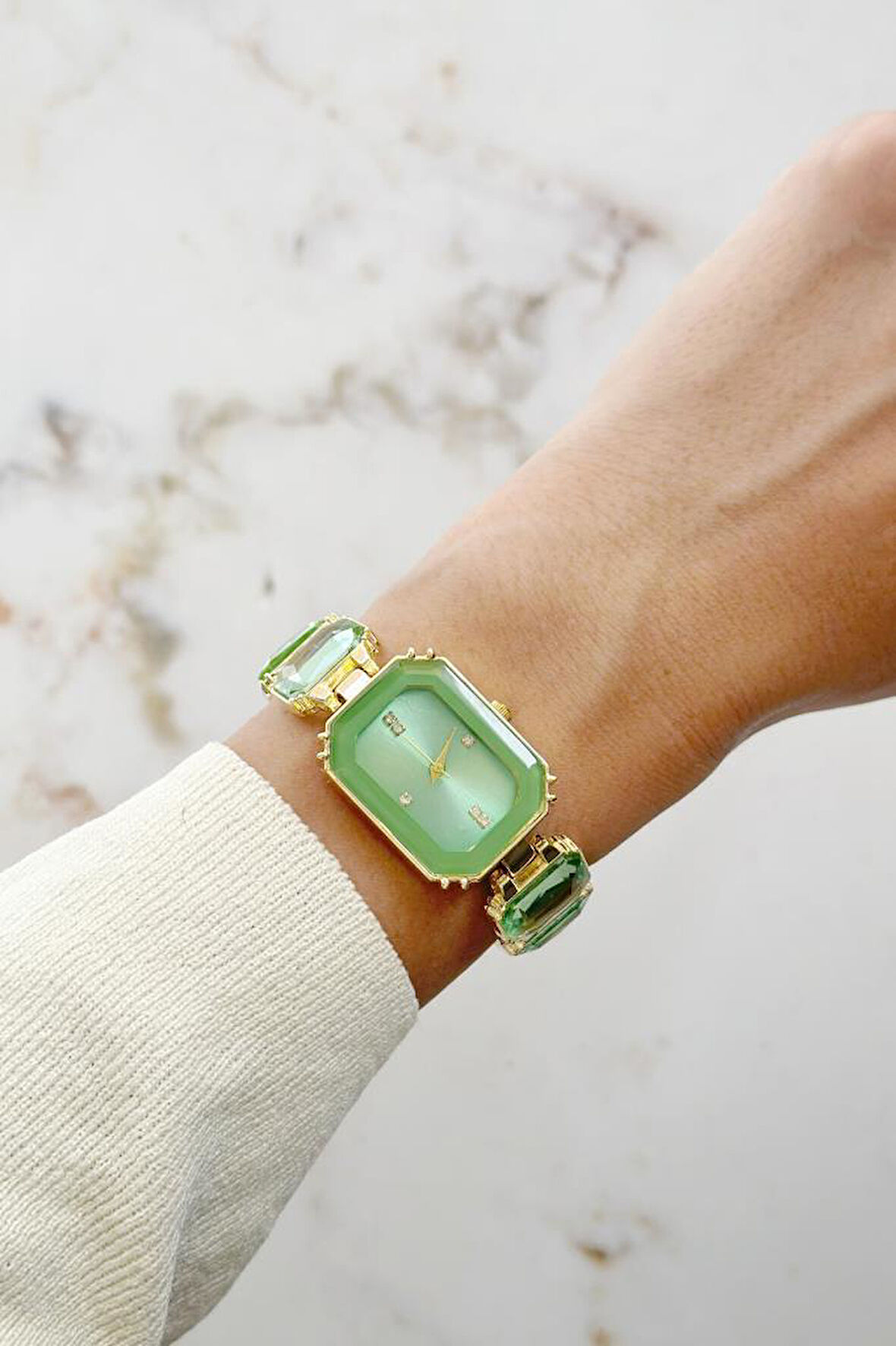 Aosta Yeşil Taşlı Kadın Kol Saati