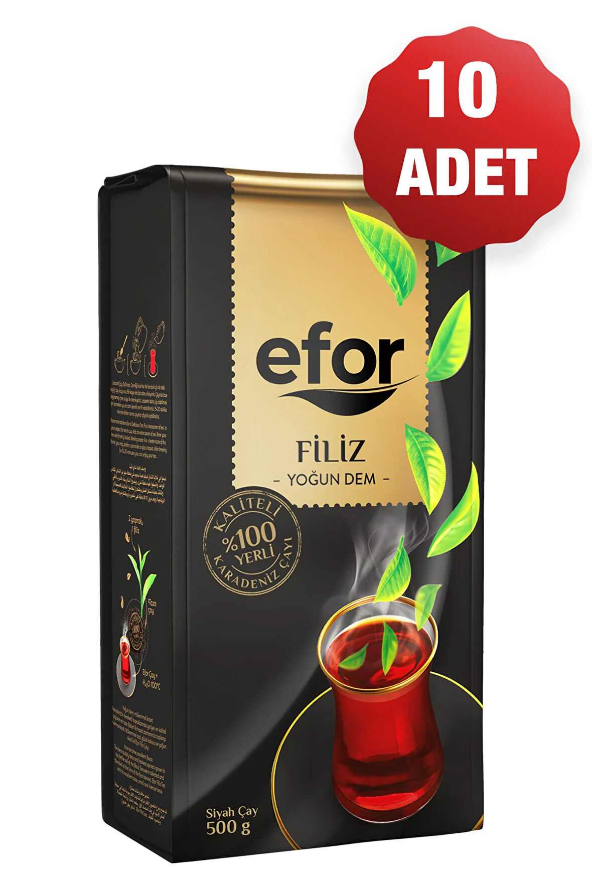 Filiz Dökme Siyah Çay - 500gr X 10 adet