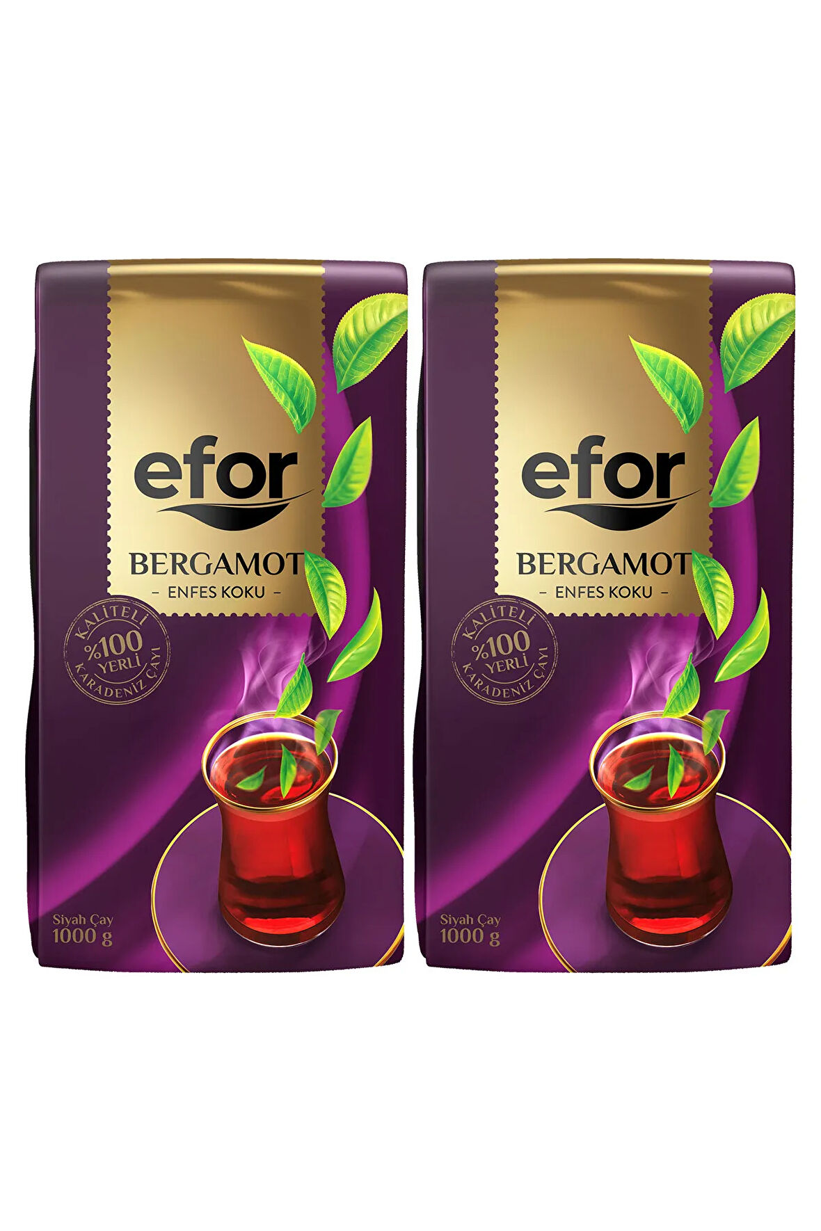 Efor Bergamot Aromalı Çay 1kg. 2'li Set