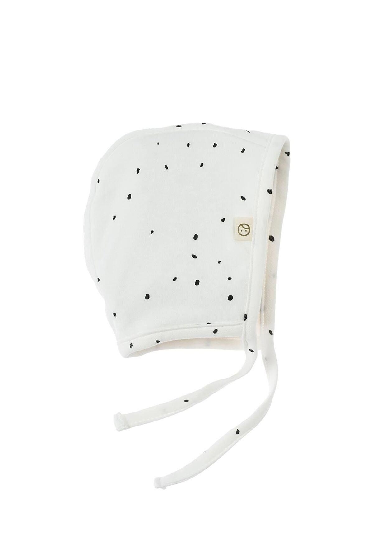 İngiliz Şapka Bebek Cosmos Beyaz Organik Pamuk