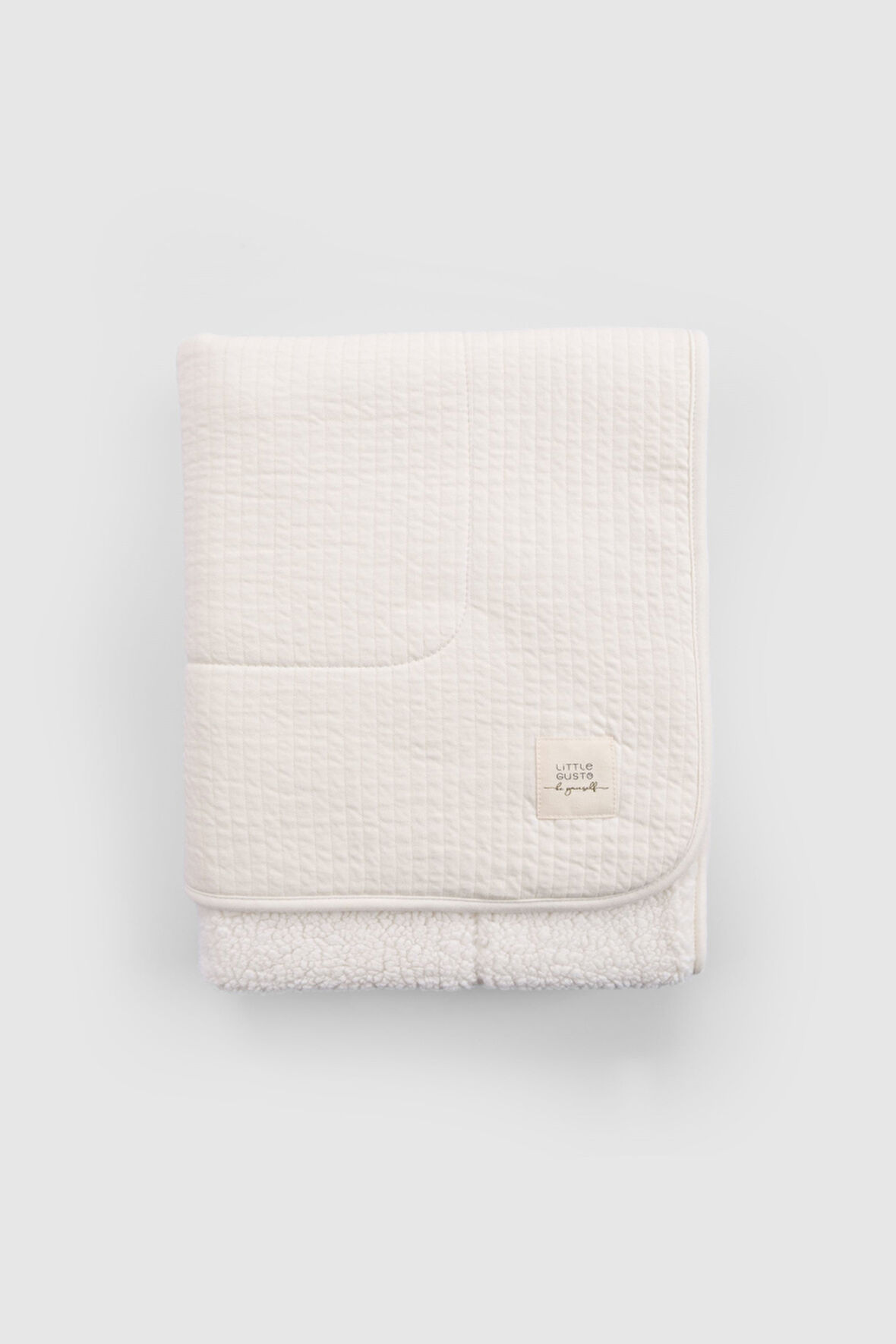 Wellsoftlu Kapitone Ekru Bebek Battaniyesi 80x100 cm