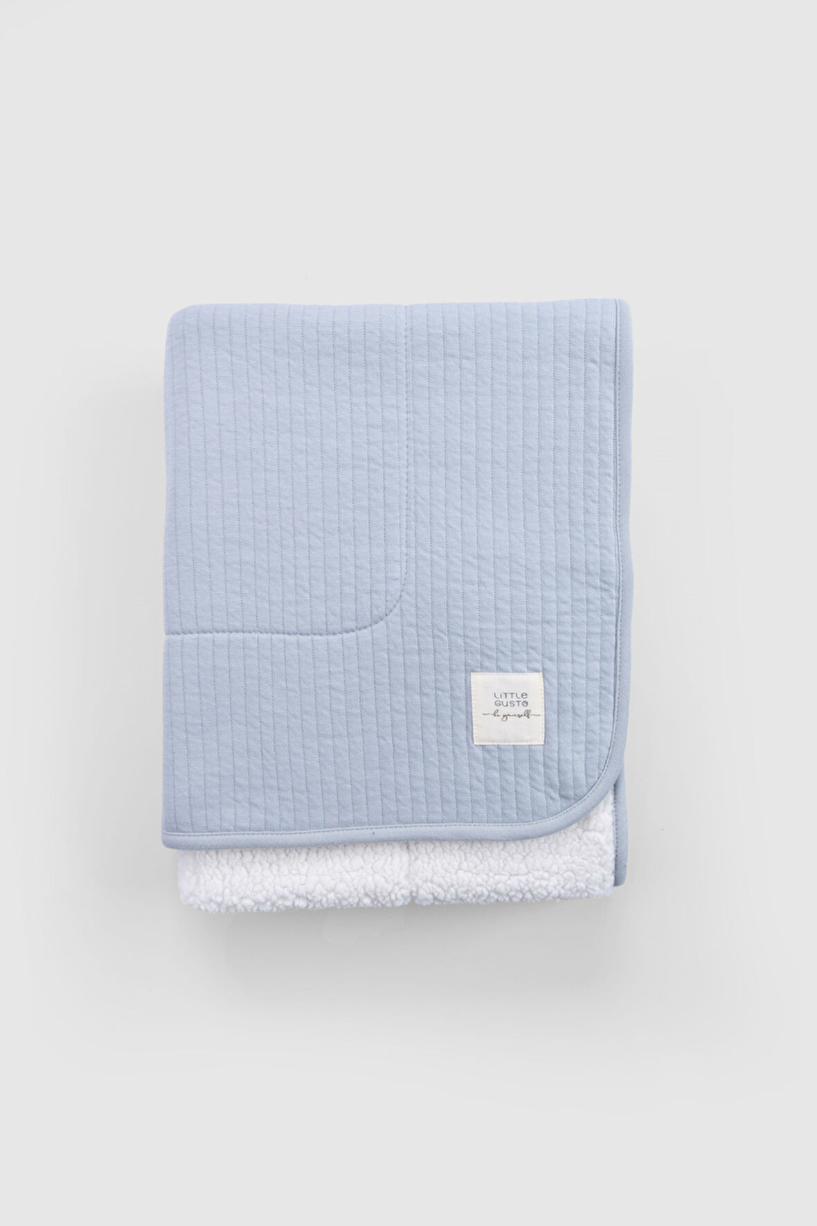 Wellsoftlu Kapitone Mavi Bebek Battaniyesi 80x100 cm