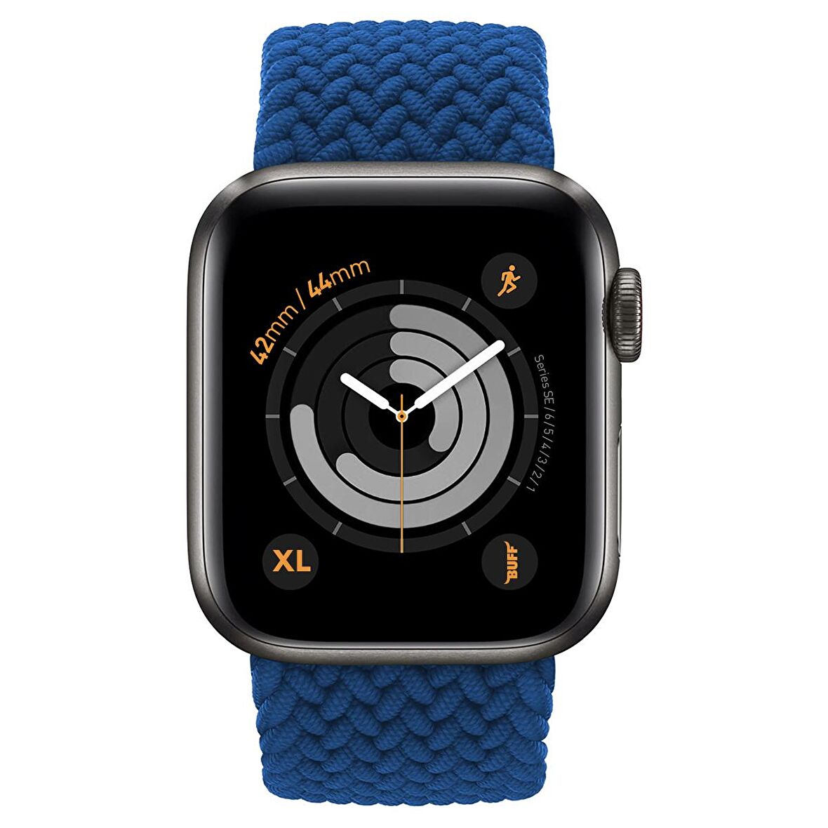 Buff Apple Watch Uyumlu Bands Braided 42/44 XL Blue 