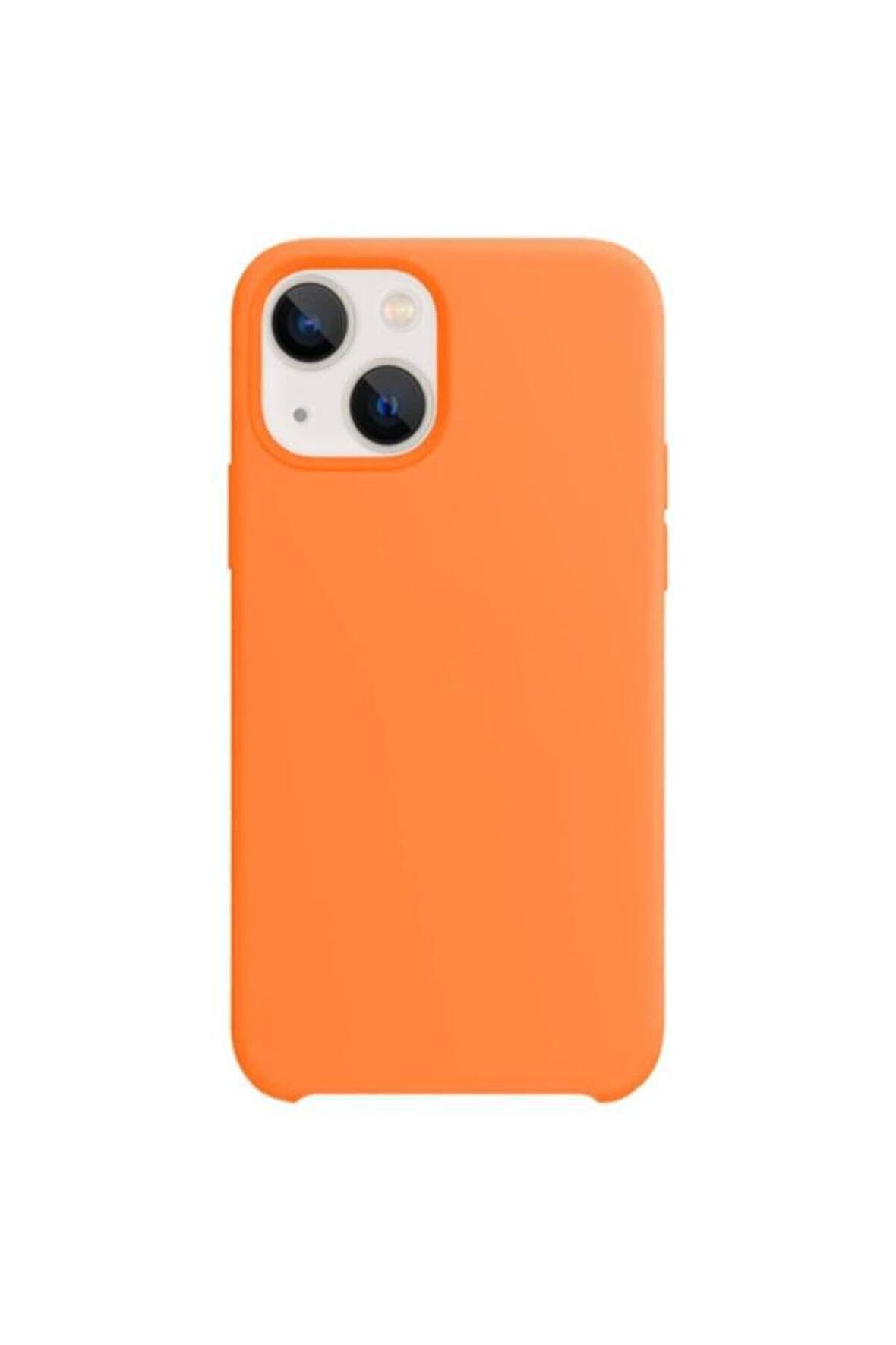 Iphone 13 Rubber Fit Kilif Turuncu