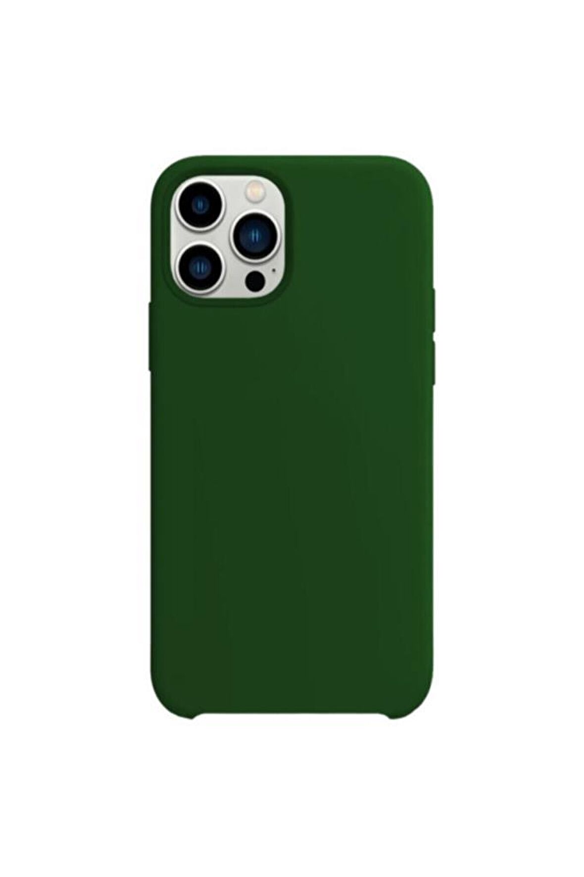 Buff iPhone 13 Pro Rubber Fit Kılıf Dark Green