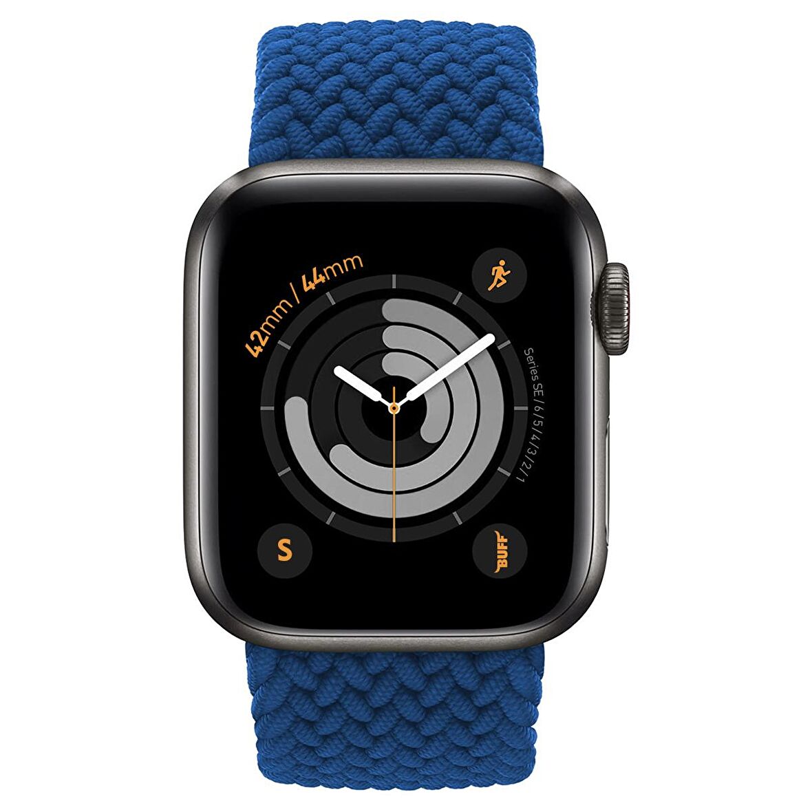 Buff Apple Watch Uyumlu Bands Braided 42/44 S Blue 