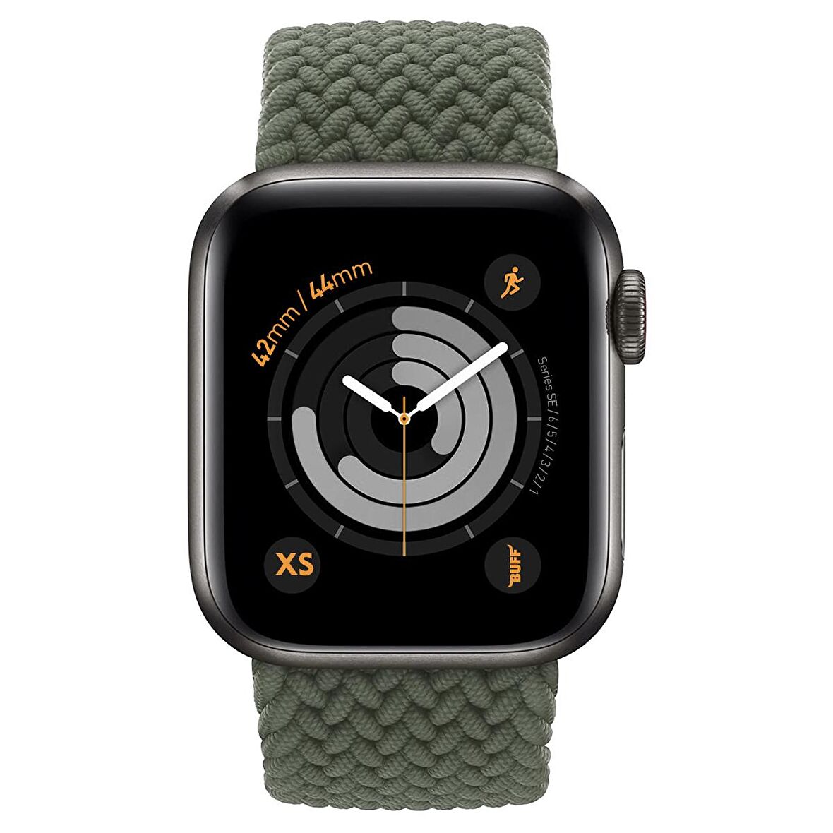 Buff Apple Watch Uyumlu Bands Braided 42/44 XS Green 