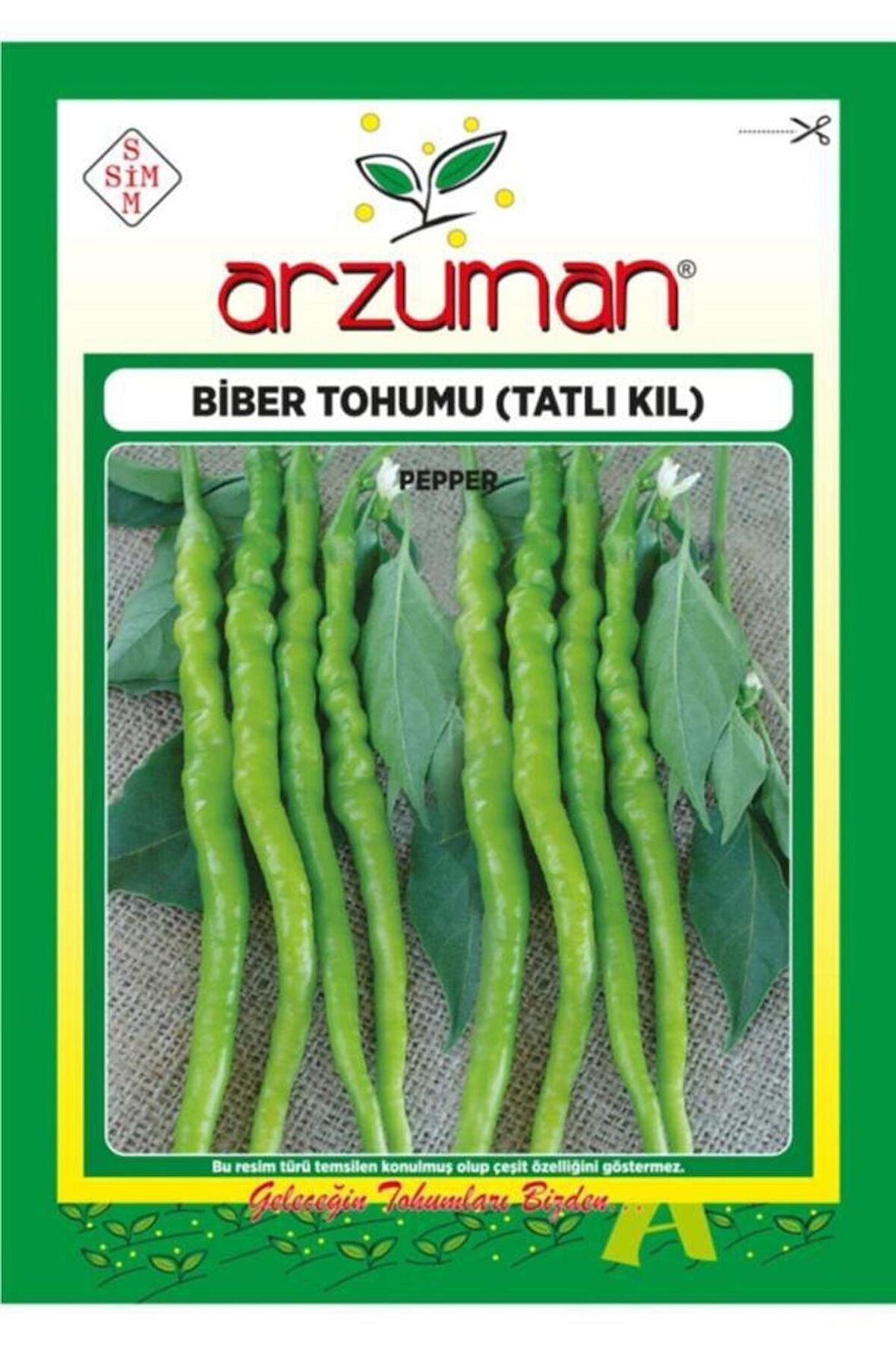 Tatlı Kıl Biber Tohumu 1500 Adet 10 Gr