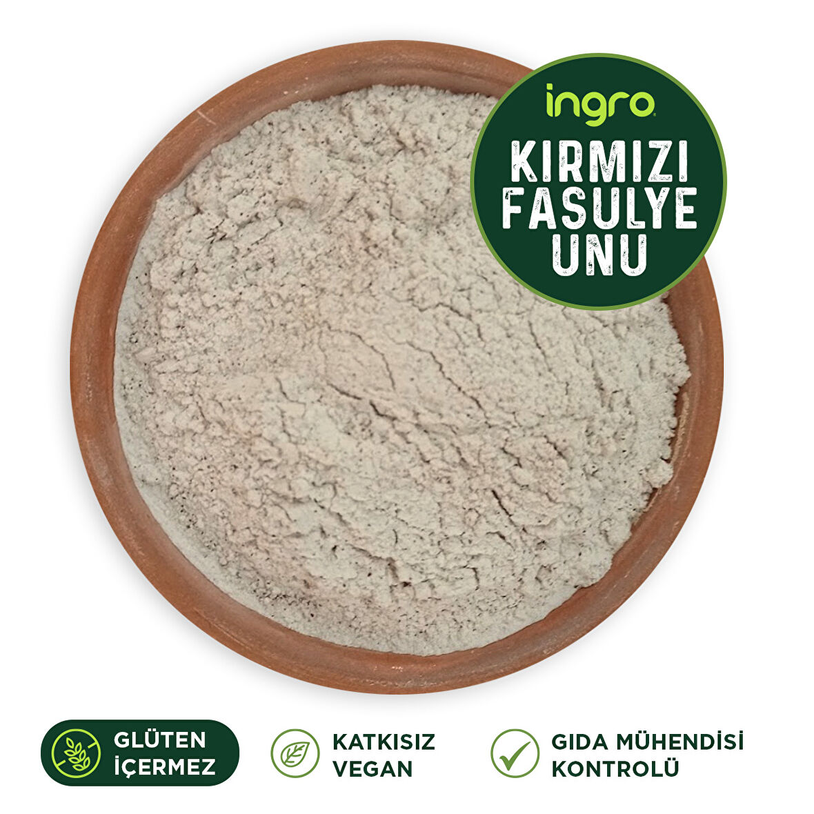 Glutensiz Kırmızı Fasulye Unu 1000 G