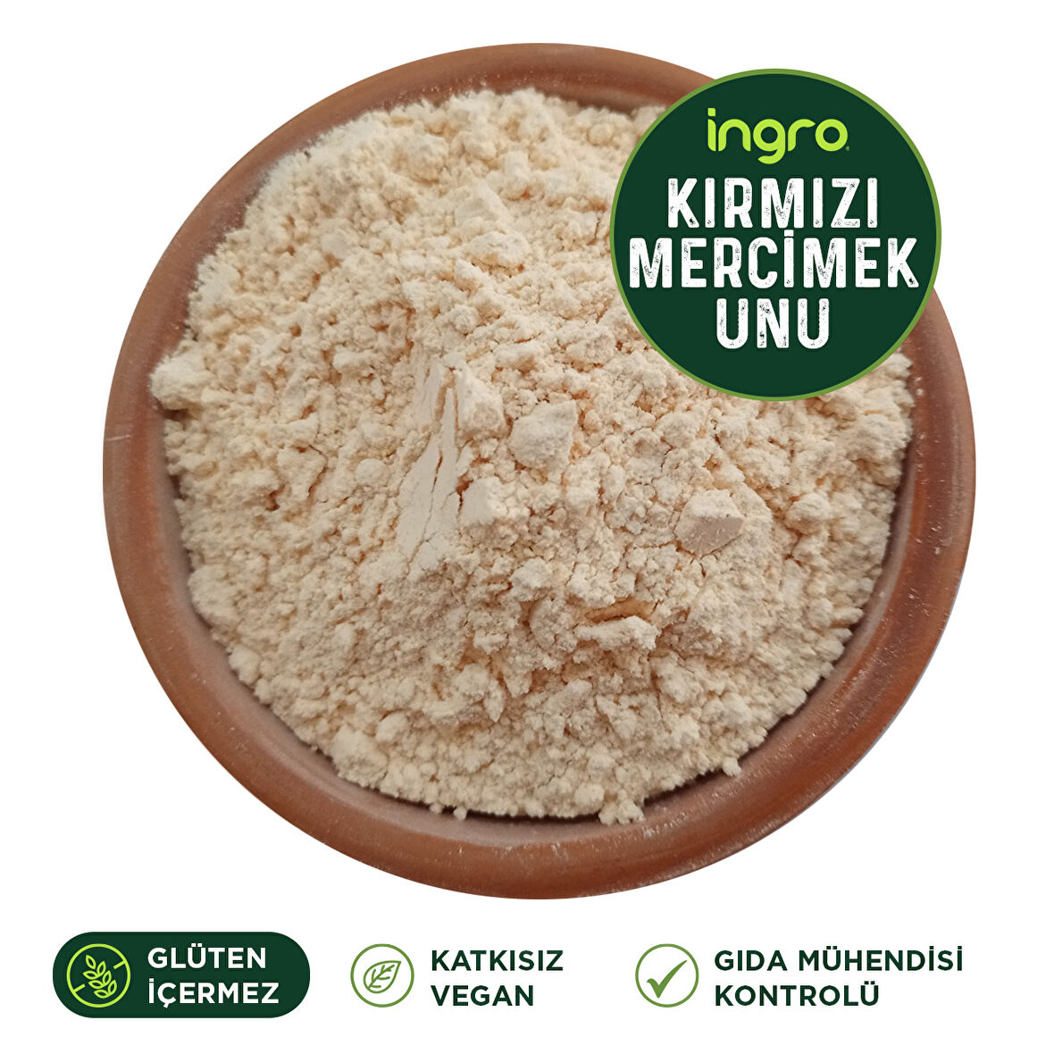 Glutensiz Kırmızı Mercimek Unu 250 G