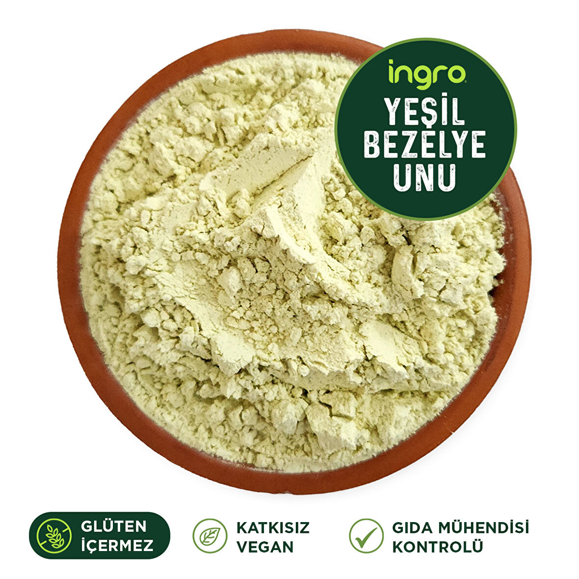 Ingro Glutensiz Yeşil Bezelye Unu 10000 G