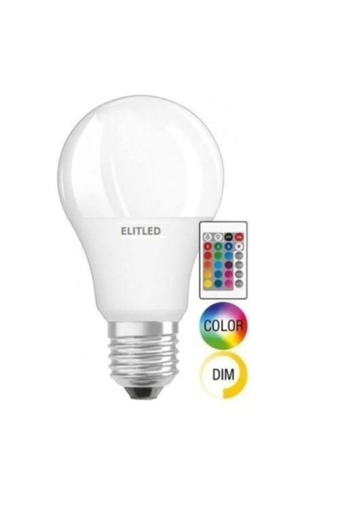 ELİT LED RGB KUMANDALI LED AMPUL 9 WATT 16 RENK