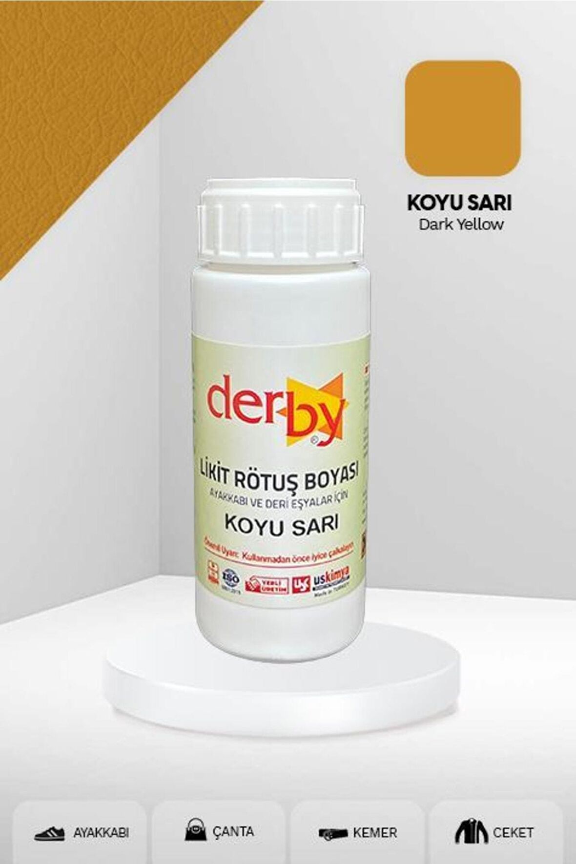 Deri Eşyalar Için Örtücü Yoğun Rötuş Boyası 100 Ml - Kartela Renkleri