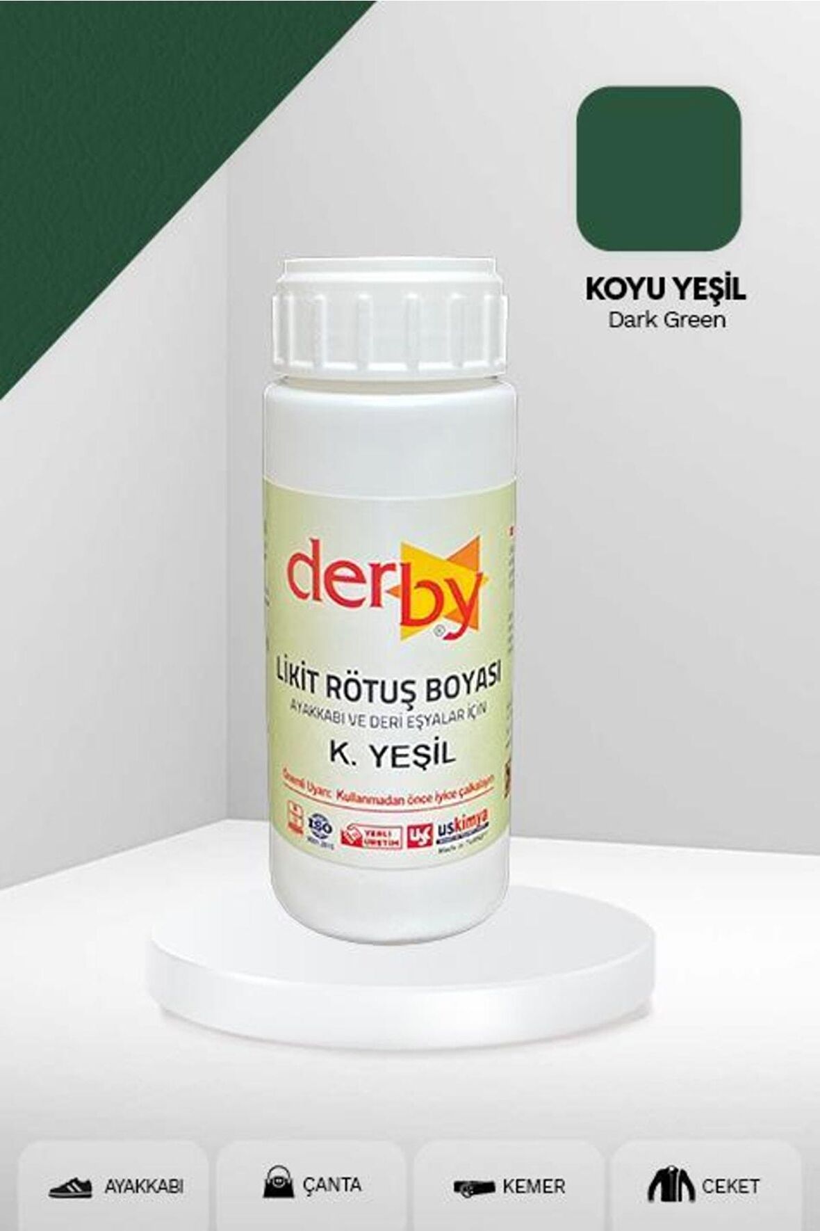 Deri Eşyalar Için Örtücü Yoğun Rötuş Boyası 100 Ml - Kartela Renkleri