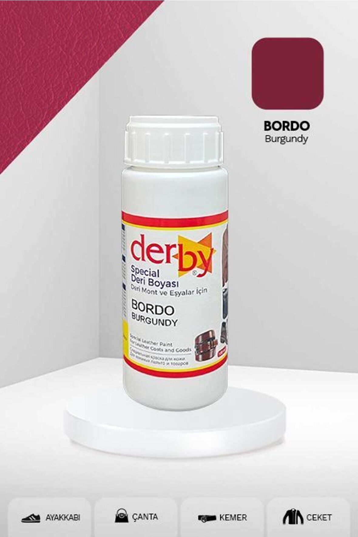 Special Deri Boyası / Mont - Eşya - Çanta - Cüzdan - Kemer 100 mL - Tüm Renkler