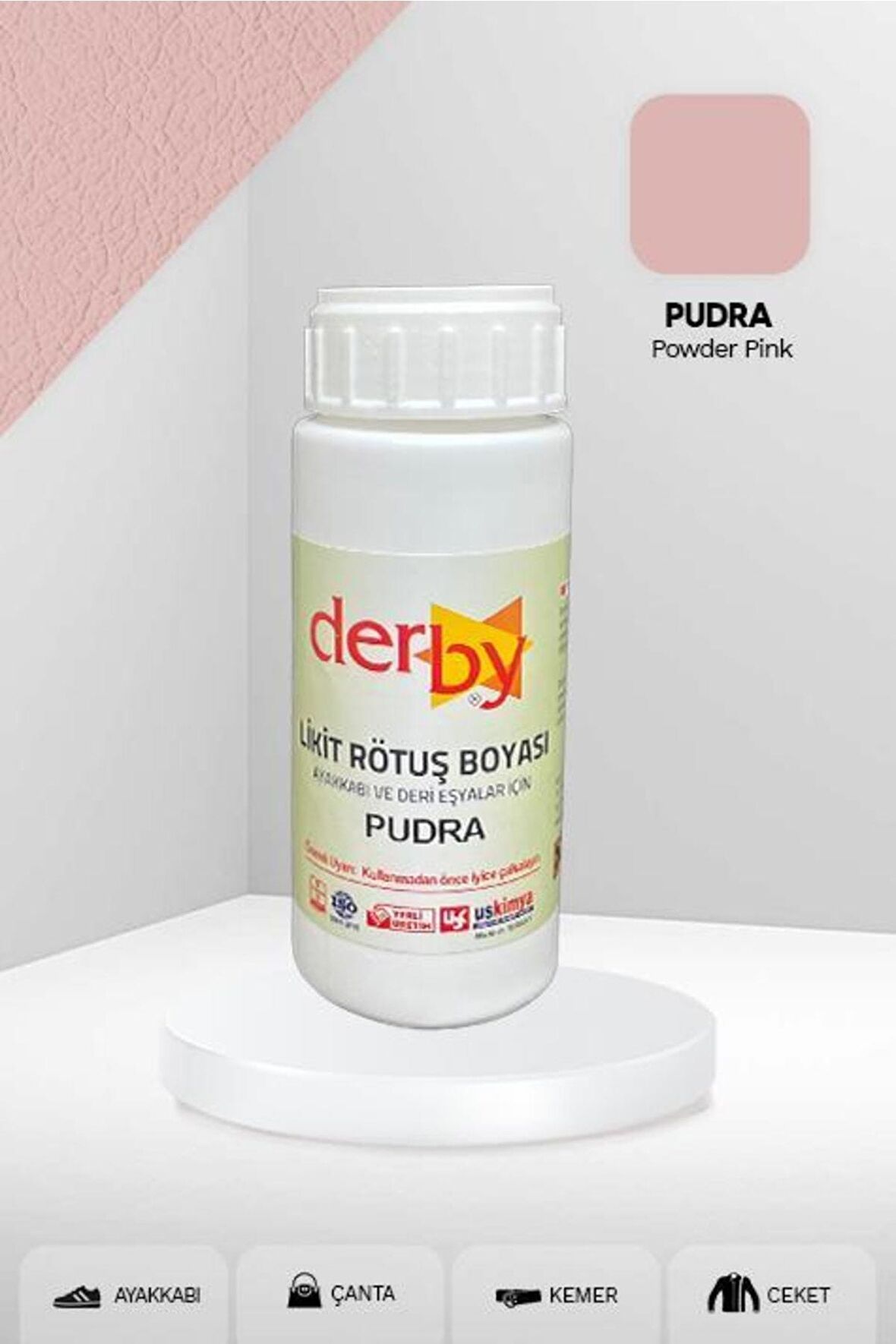 Deri Eşyalar Için Örtücü Yoğun Rötuş Boyası 100 Ml - Kartela Renkleri